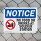 Signmission No Food Or Drink At Solder Station, 14 in W x Rectangle, Plastic OS-2PACK-NS-P-1014-L-14587 - alternate 4